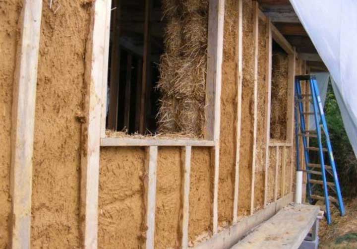 Как да изолираме къща със слама и глина отвън със собствените си ръце Видео на рамкова къща със сено