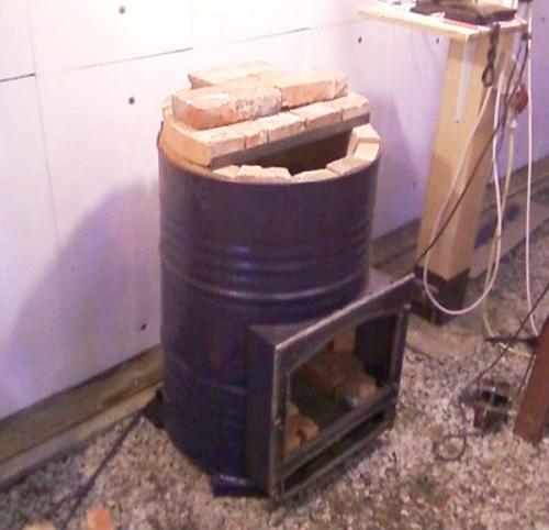 Печка от цев от 200 литра: диаграма, чертежи, снимки, видео
