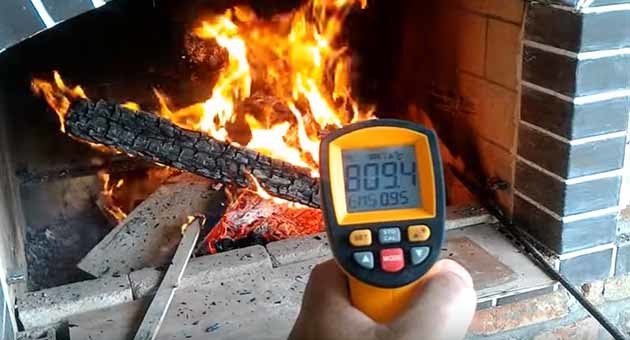 Температура на горене на дърва в печката - маса